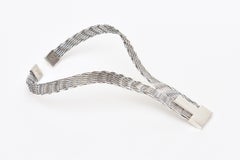 French J.P. Coutrel Silver-Plate And Sterling Silver V Necklace