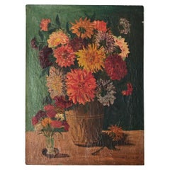 Signed French Early 20th Century Floral Painting