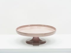 Signed French Jacques et Dani Ruelland Ceramic cup in Pale Rose, 1960