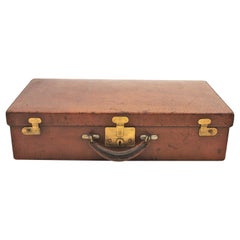 Lujosa maleta de piel francesa de Gustave Keller