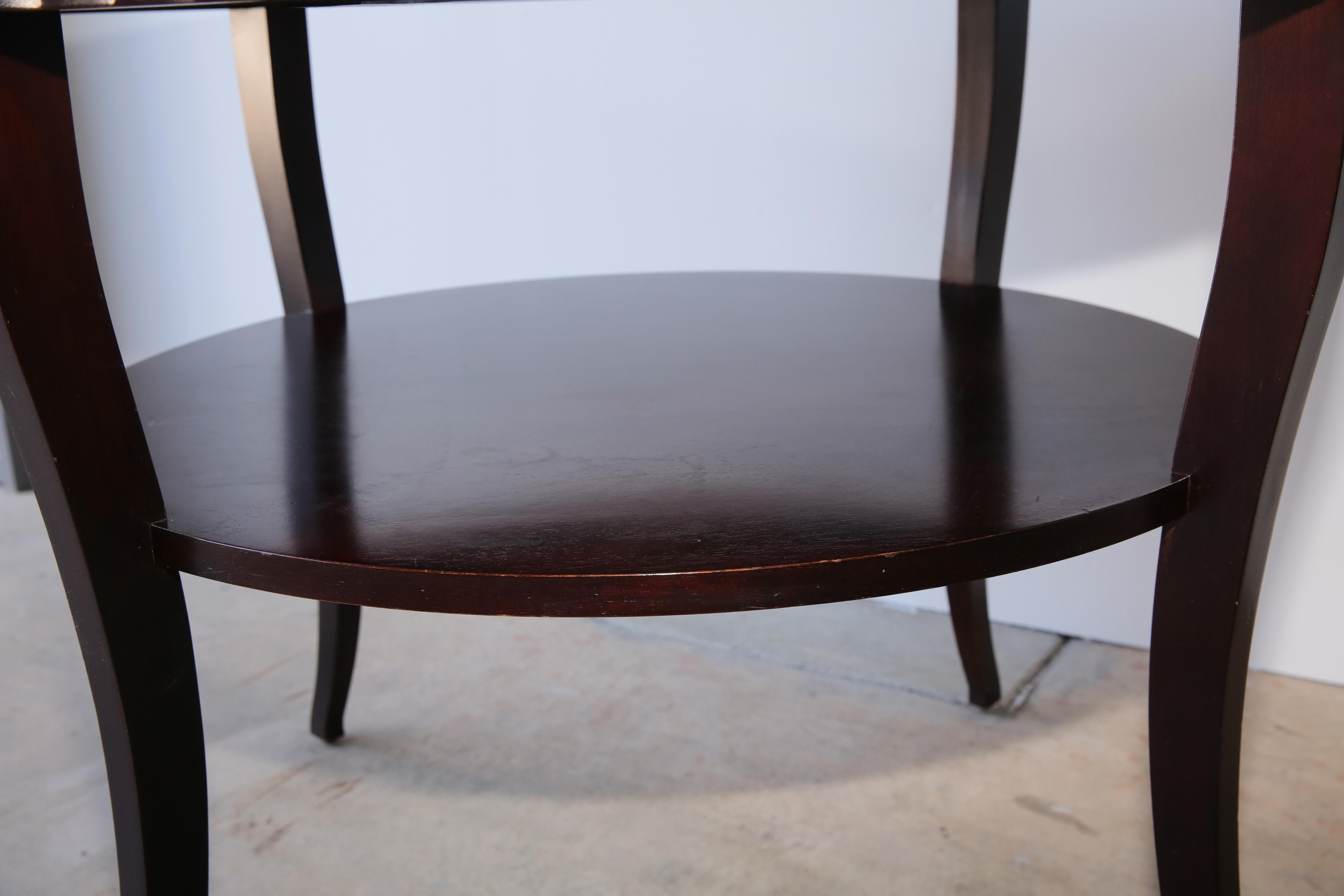French Moderne Style Barbara Barry French Polish Mahogany Wood Center Table 10