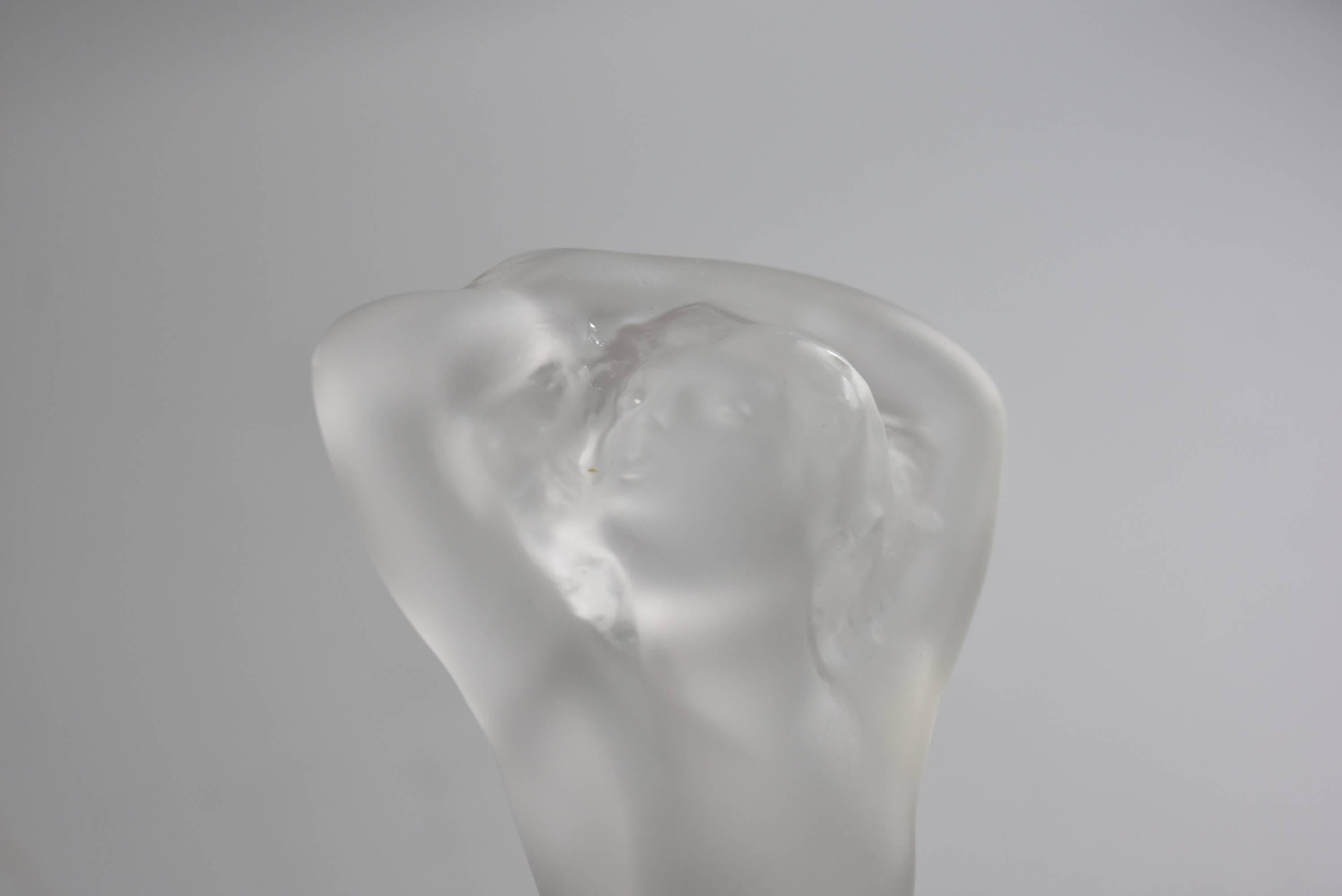 frosted glass figurines
