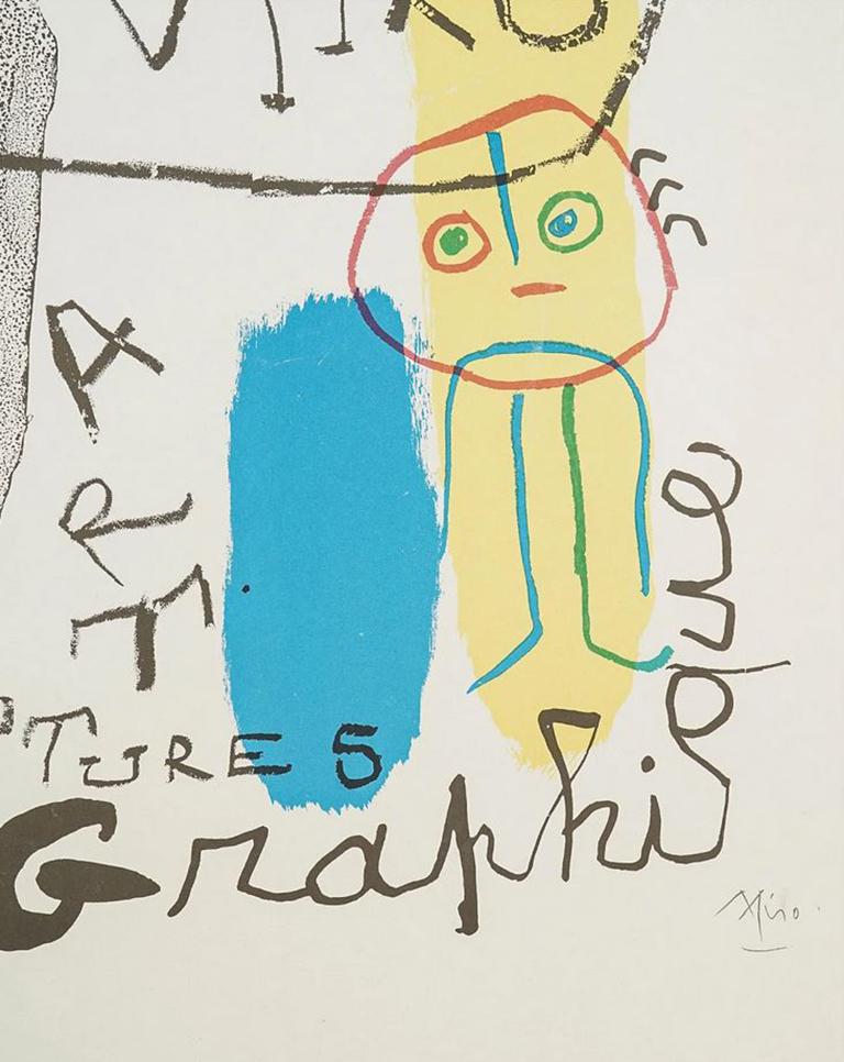 Signed Galeri Maeght Lithograph by Joan Miro In Good Condition For Sale In Miami, FL