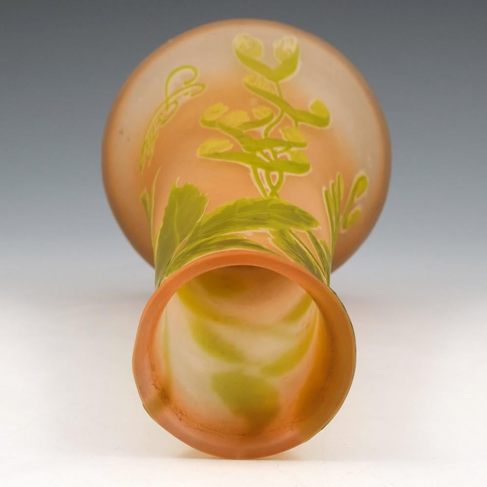 Signed Galle Cameo Glass Vase, c1905 For Sale 2