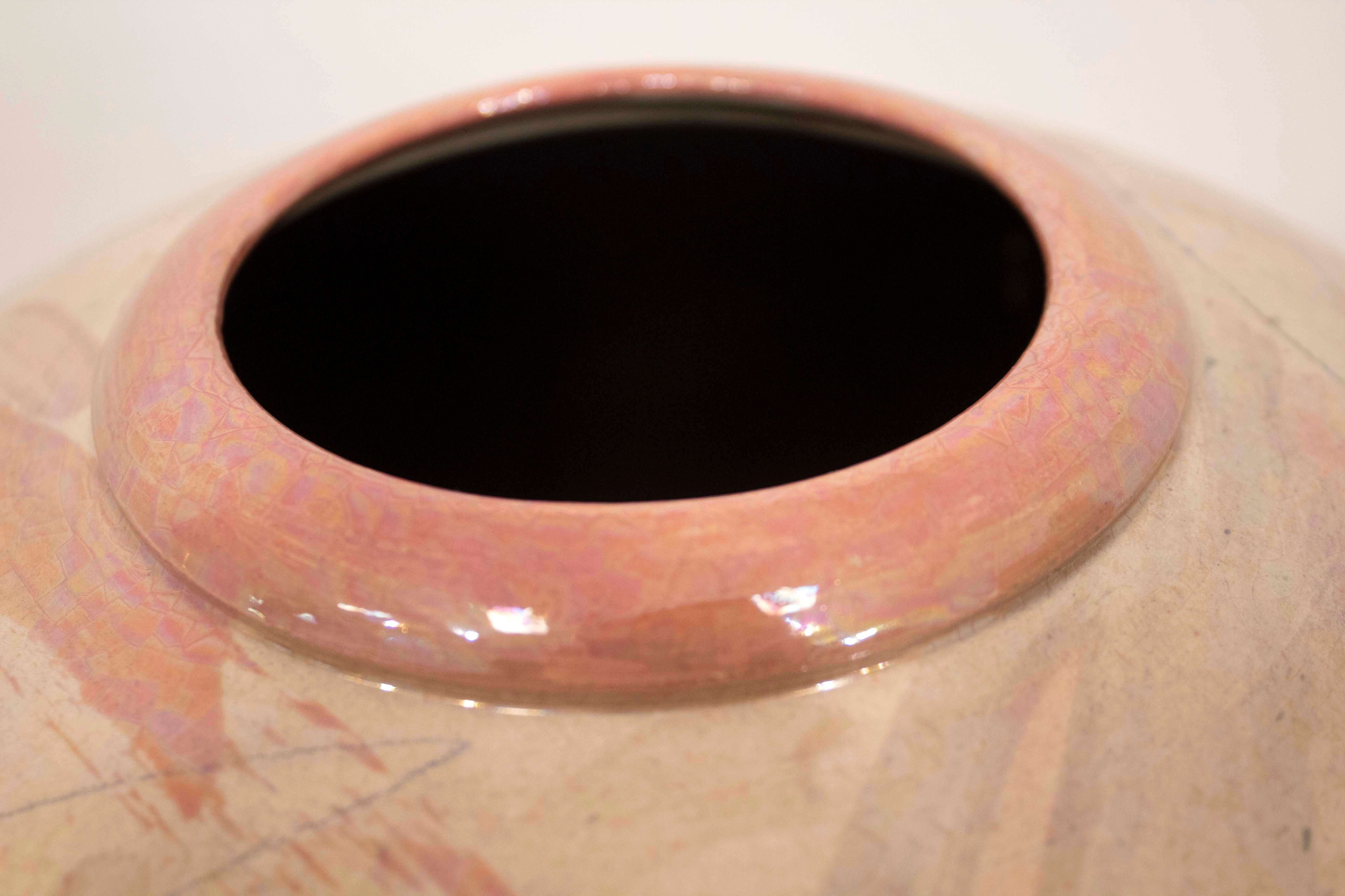 Ceramic Signed Gary McCloy Los Angeles Pottery Vase Postmodern For Sale