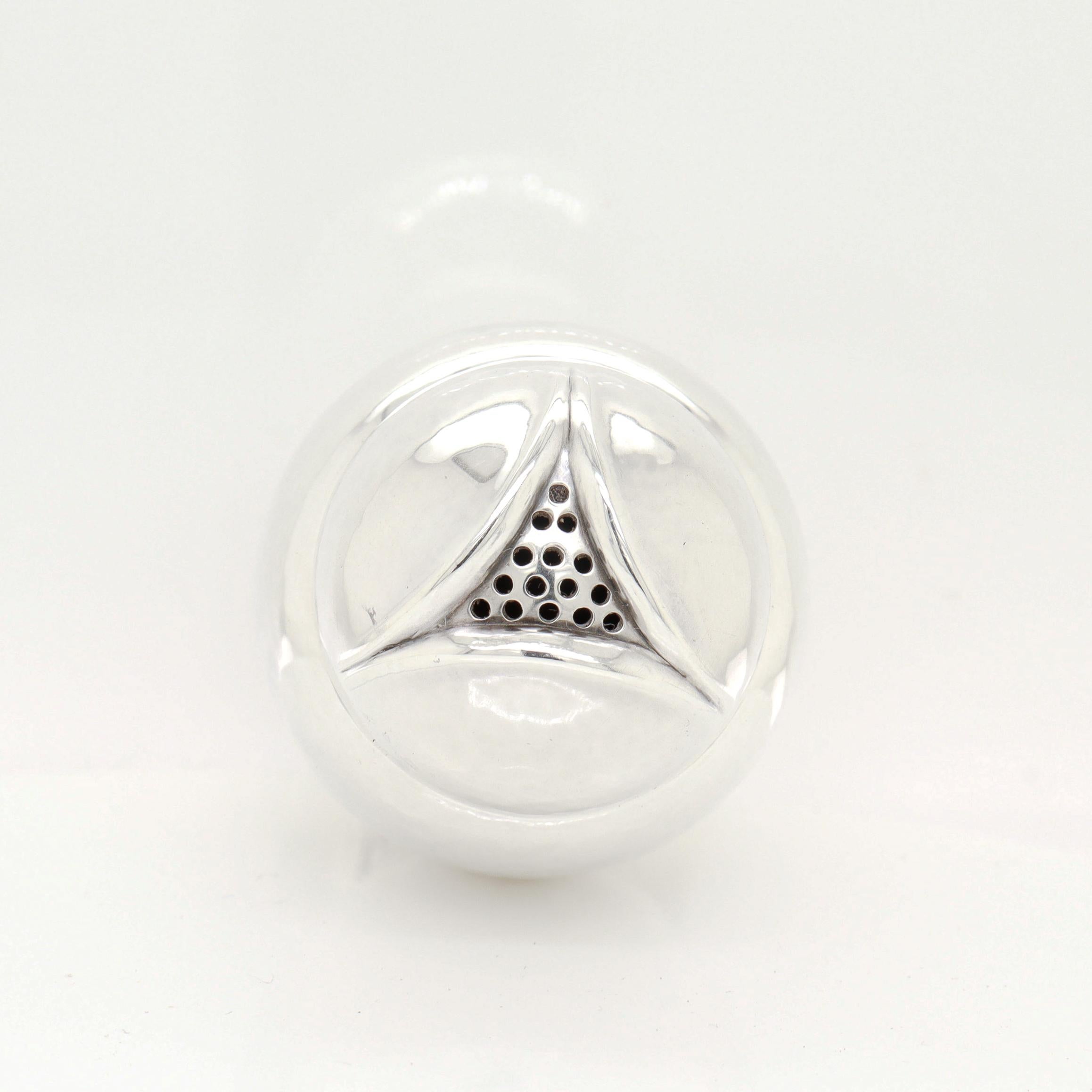 Paire de poivrières et de salières en argent signé Georg Jensen #2A en vente 6