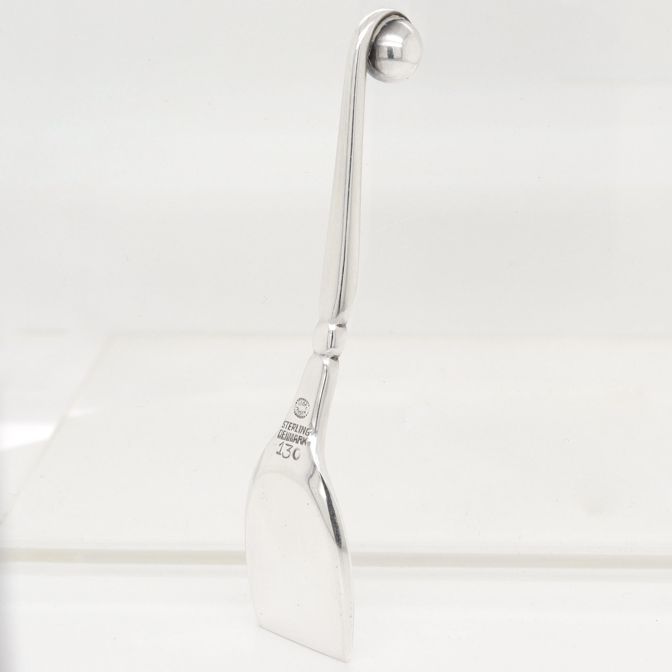 Firmato Georg Jensen in argento Sterling Blossom Pepper Shakers & Salt Cellar Pair #2A in vendita 15