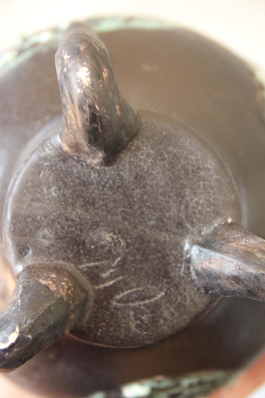 Pichet allemand signé vert menthe et gris foncé en vente 2