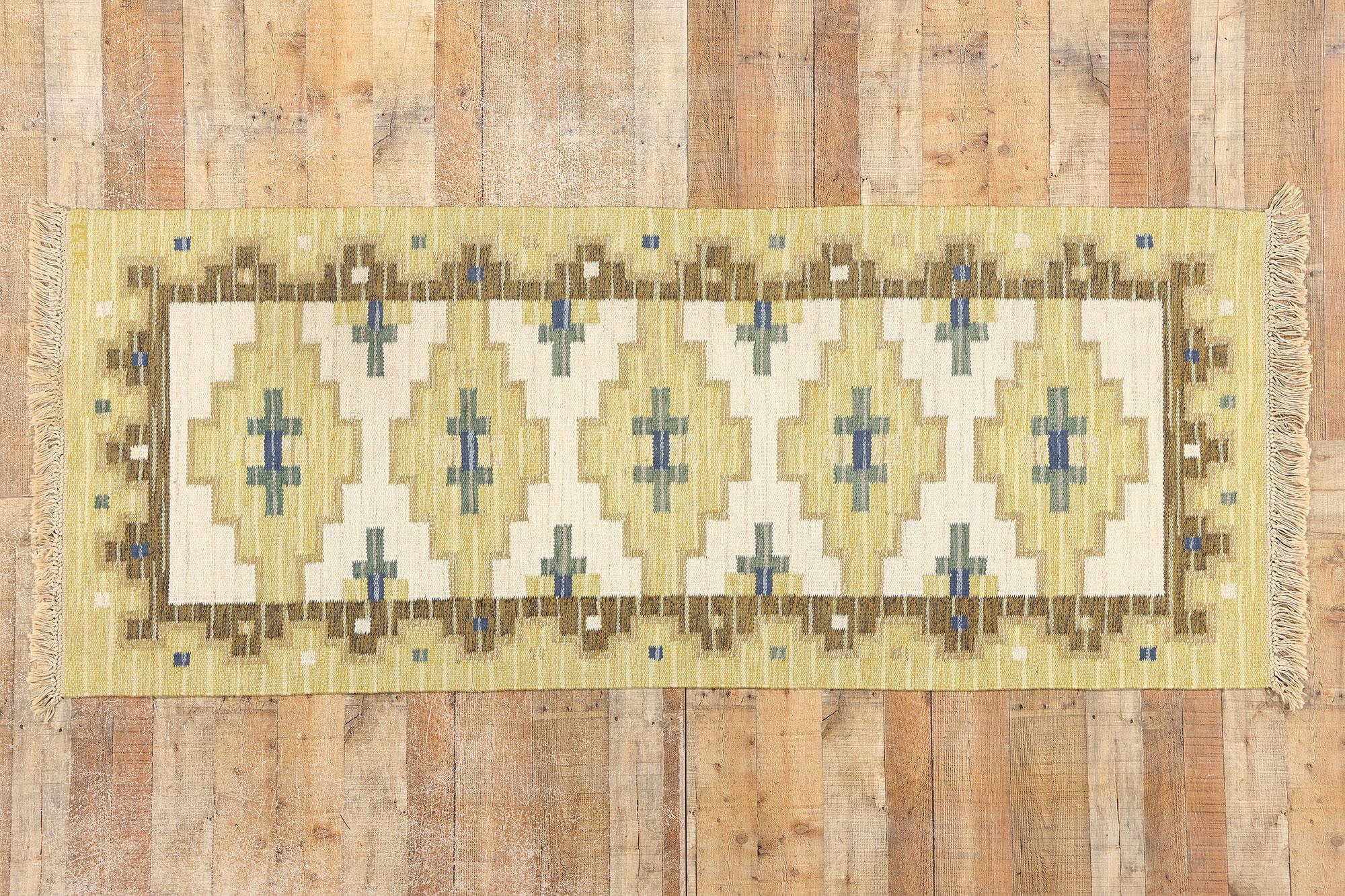 Tappeto vintage svedese scandinavo Röllakan di Greta Kruse in vendita 1