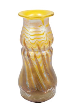 Signed Glass Vase Loetz Decoration circa 1900 Art Nouveau Jugendstil Bohemia