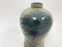 Vaso in ceramica smaltata firmato in Asian Style datato 1976