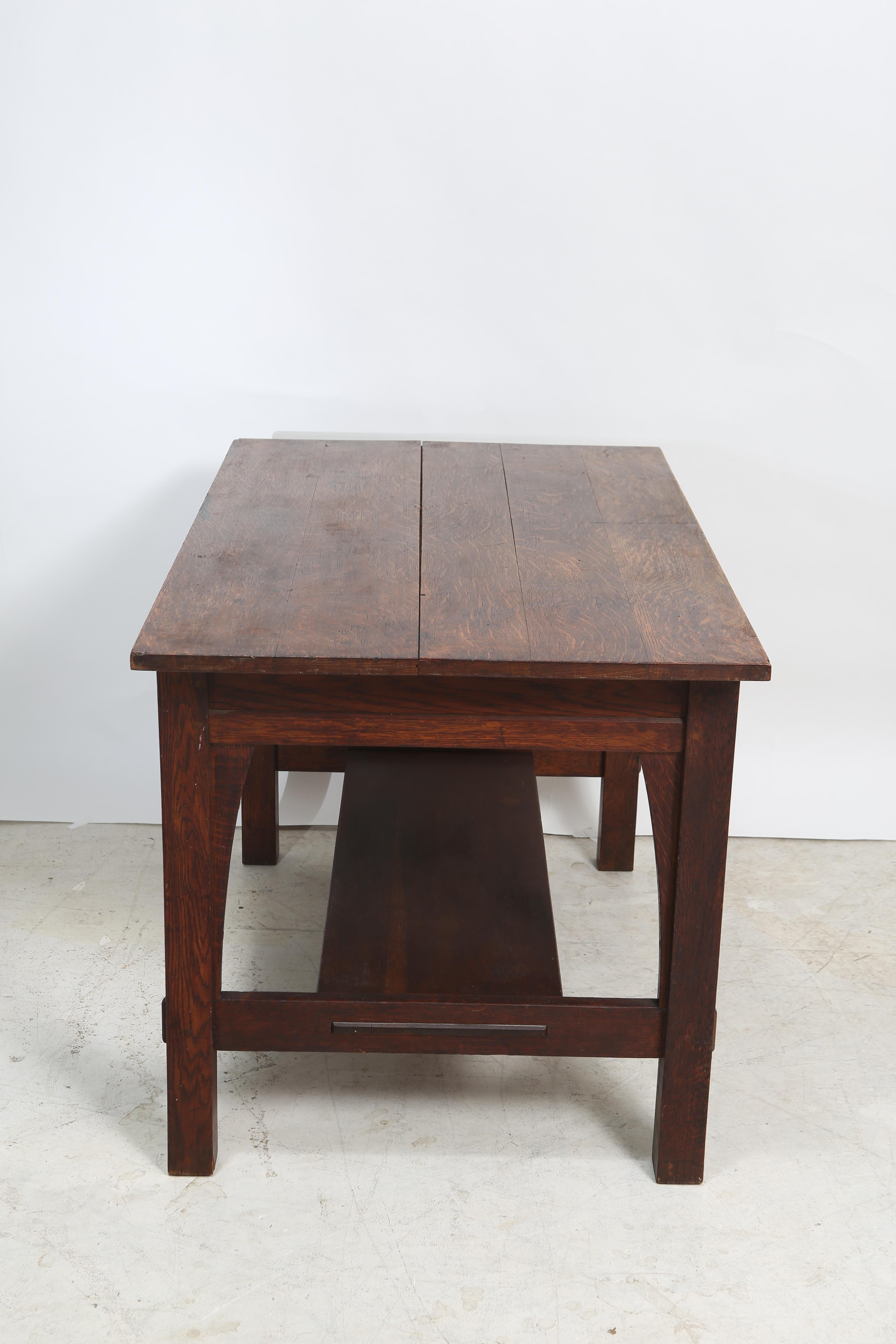 Arts and Crafts Mission Arts & Crafts Writing Desk by Gustav Stickley