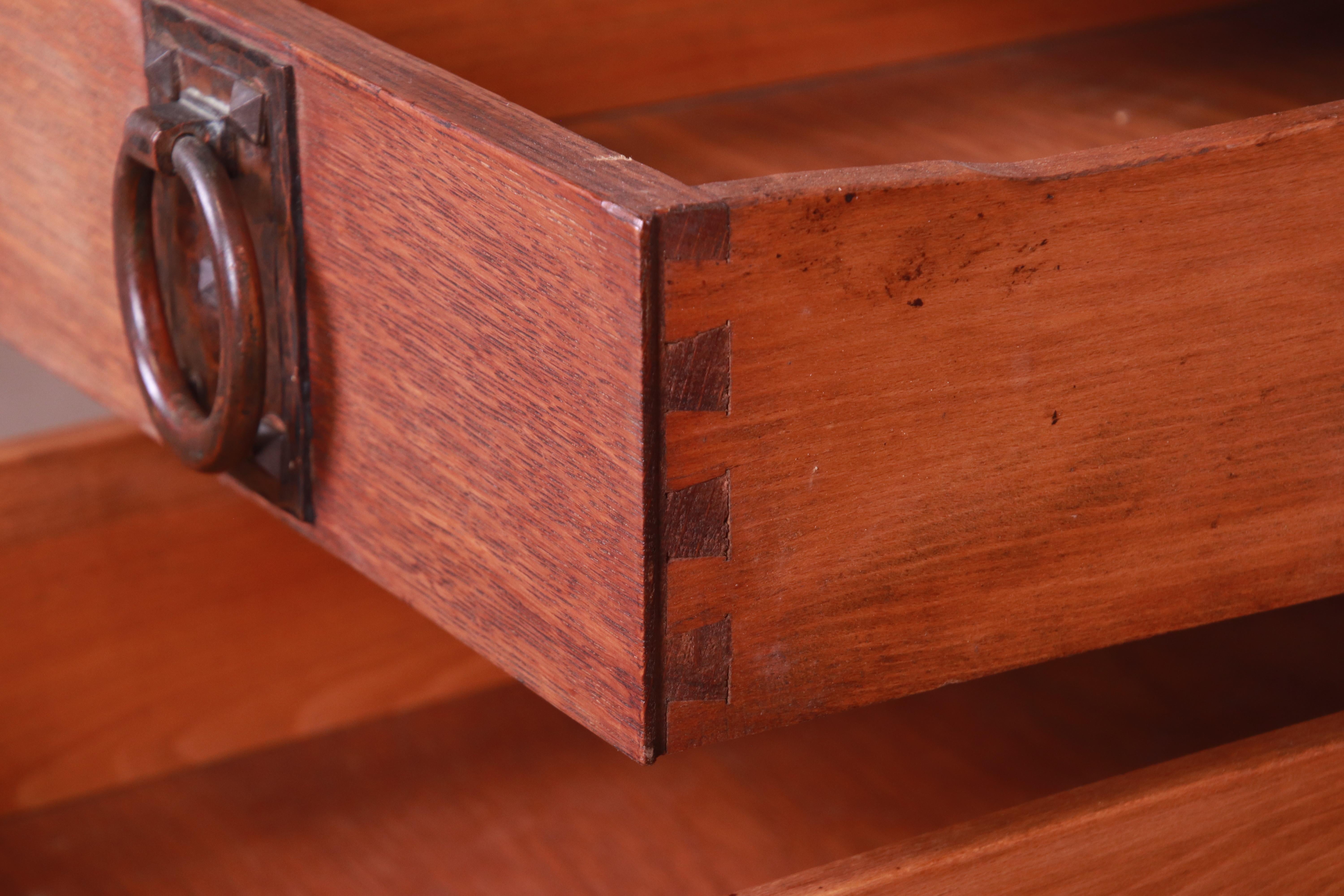 Early 20th Century Signed Gustav Stickley Mission Oak Arts & Crafts Dressing Table, Circa 1909