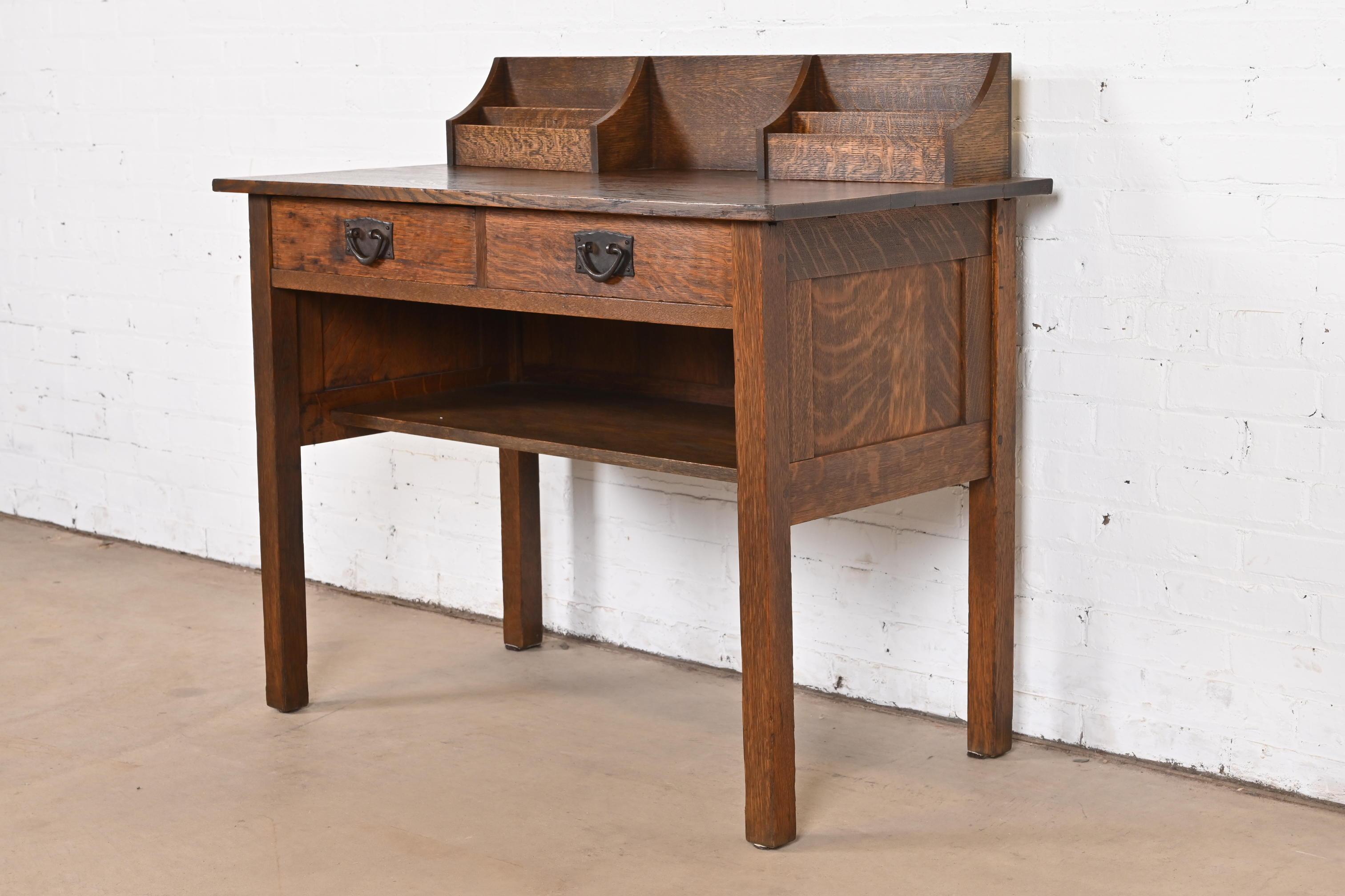 arts and crafts mission style desk
