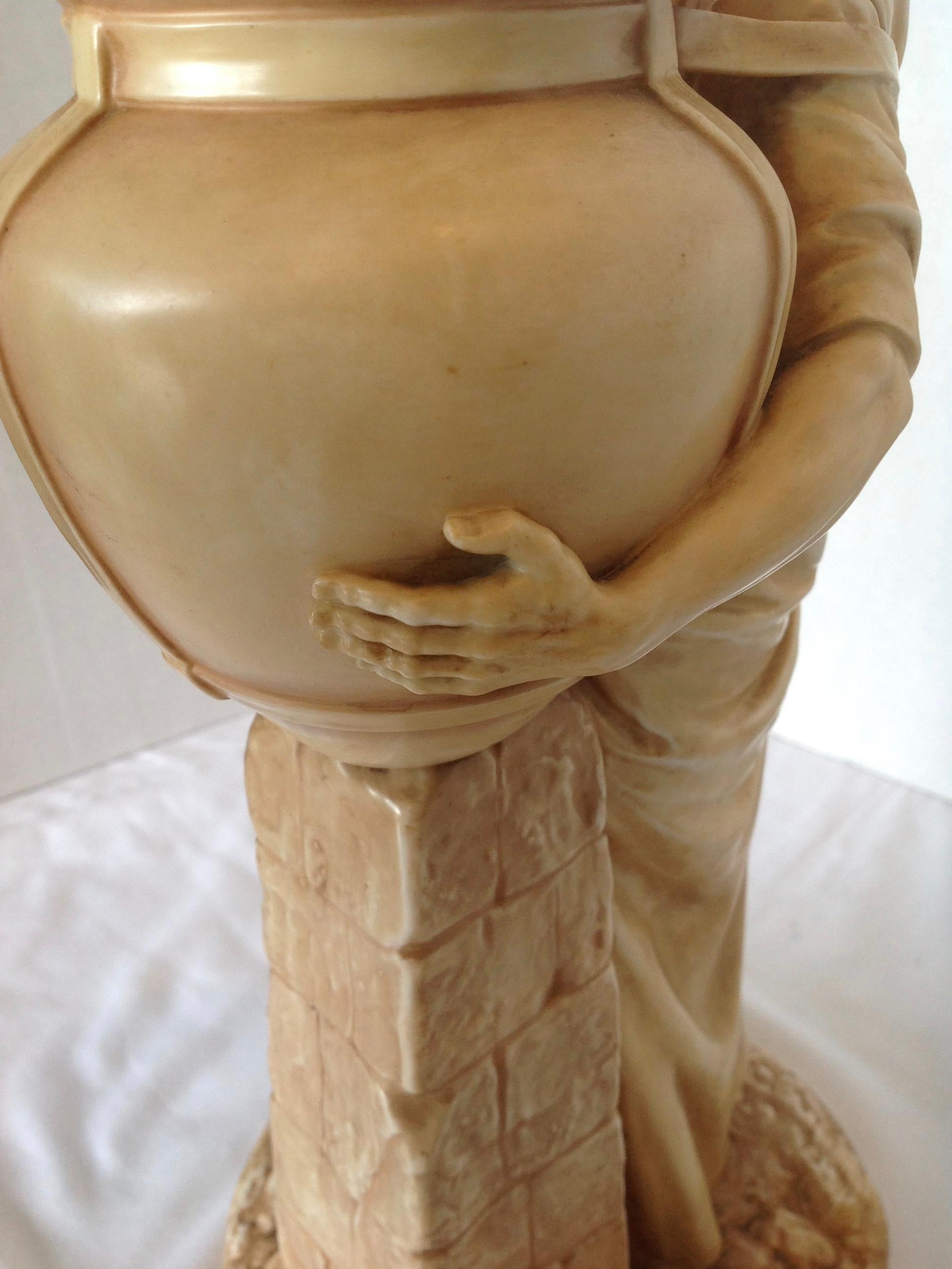 Firmato Hadley 19° secolo Royal Worcester Figura di un moro 1