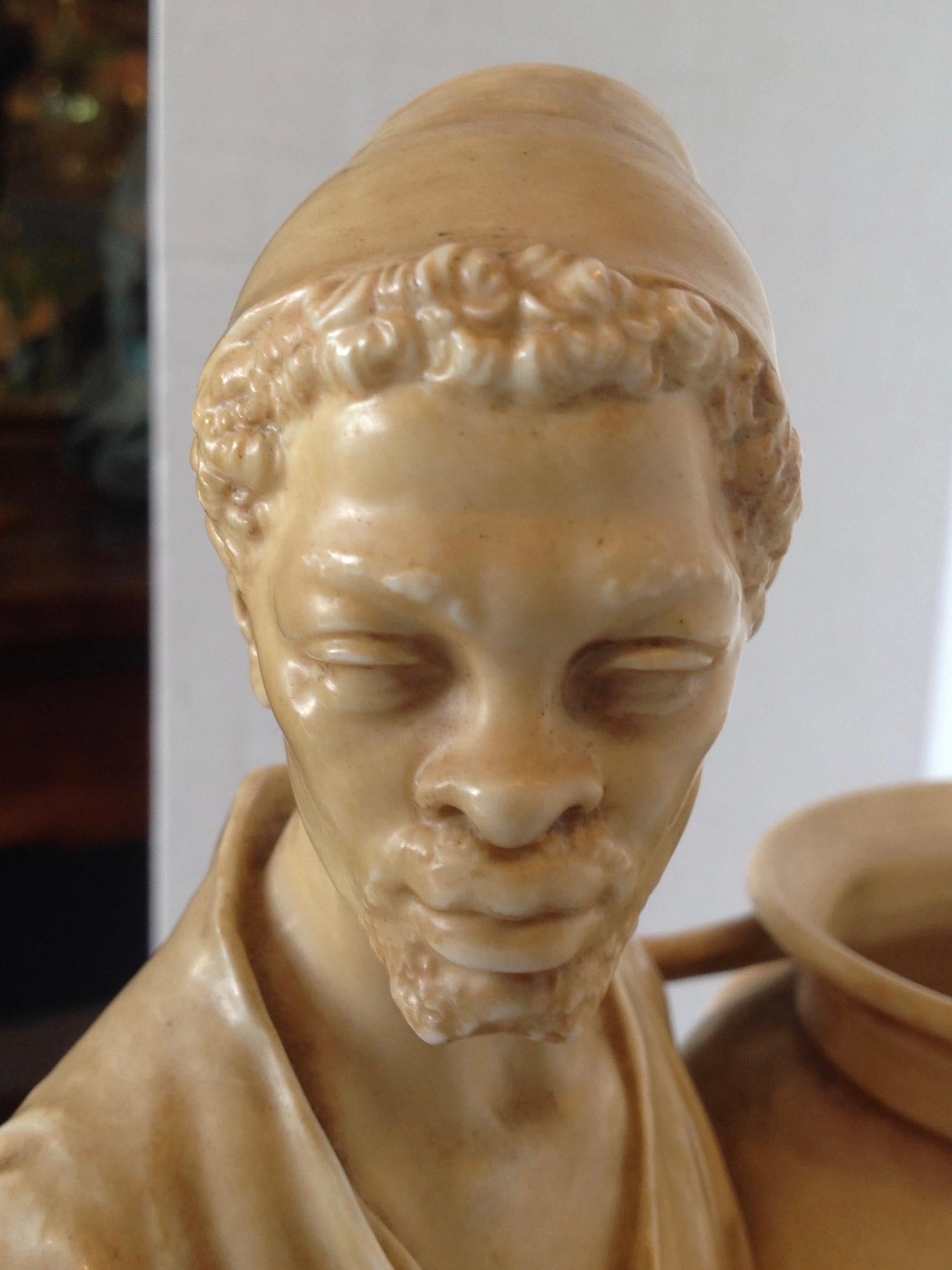Signed Hadley 19th Century Royal Worcester Figure of a Moor 3