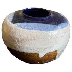 Vintage Signed Hand Made Stoneware Vase