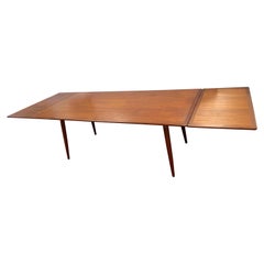 Signed Hans J. Wegner Expandable Dining Room Table for Johannes Hansen