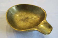 Signed Heavy Brass Ashtray by Carl Auböck Vienna Austria