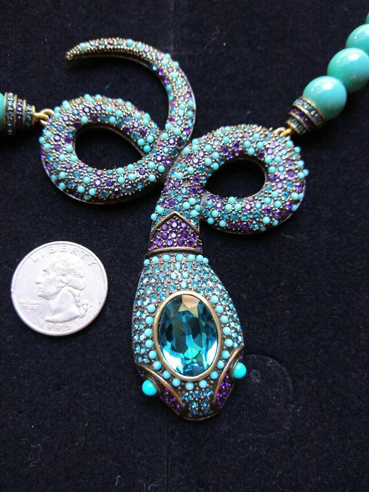 snake crystal necklace