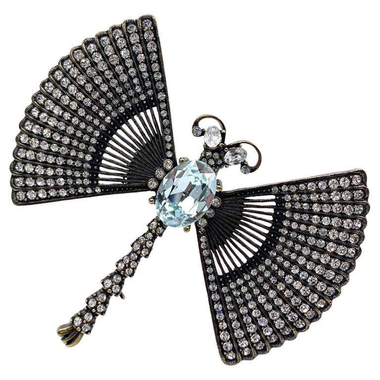 Broche Libellule Signée Weill Paris - Bijou Vintage - Occasion - Métal Inconnu