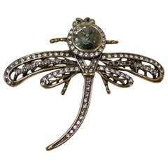 Signed Heidi Daus Dragonfly Brooch