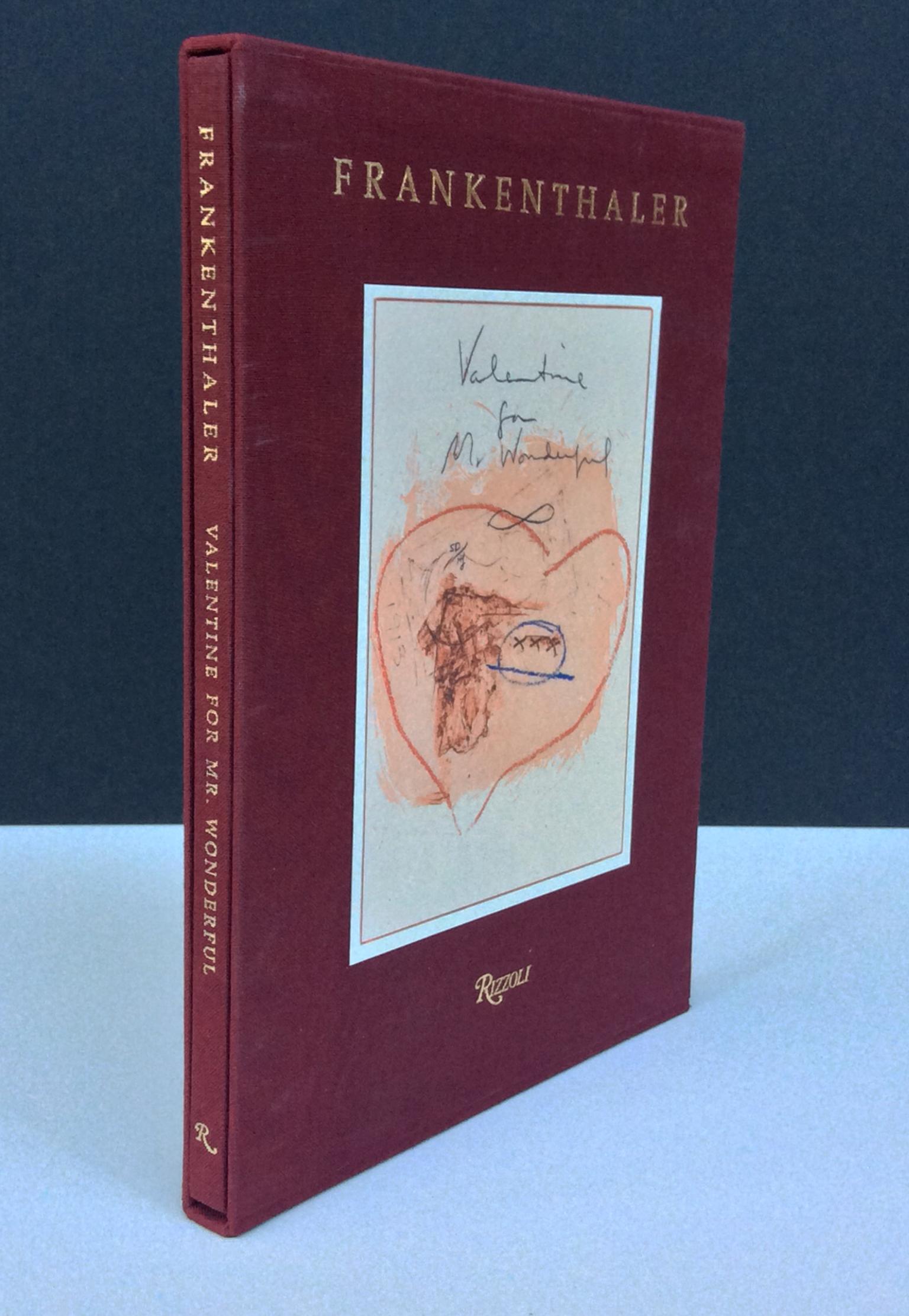 A colorful book of intaglio prints by the American abstract-Expressionist Helen Frankenthaler (1928-2011). Published by Rizzoli in 1996, 1st edition, hardcover. This book is signed on the title page by Frankenthaler, with a handwritten note to a
