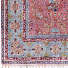 Signed Hereke Hasoglu Silk Rug - Mid 20th Century
