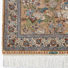 Antique Signed Hereke Silk - Mid 20th Century