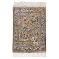 Antique Signed Hereke Silk - Mid 20th Century
