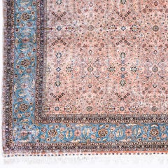 Antique Signed Hereke Silk Rug - Mid 20th Century