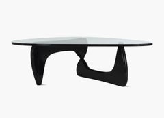 Signed Herman Miller by Isamu Noguchi Glass Cocktail Coffee Table