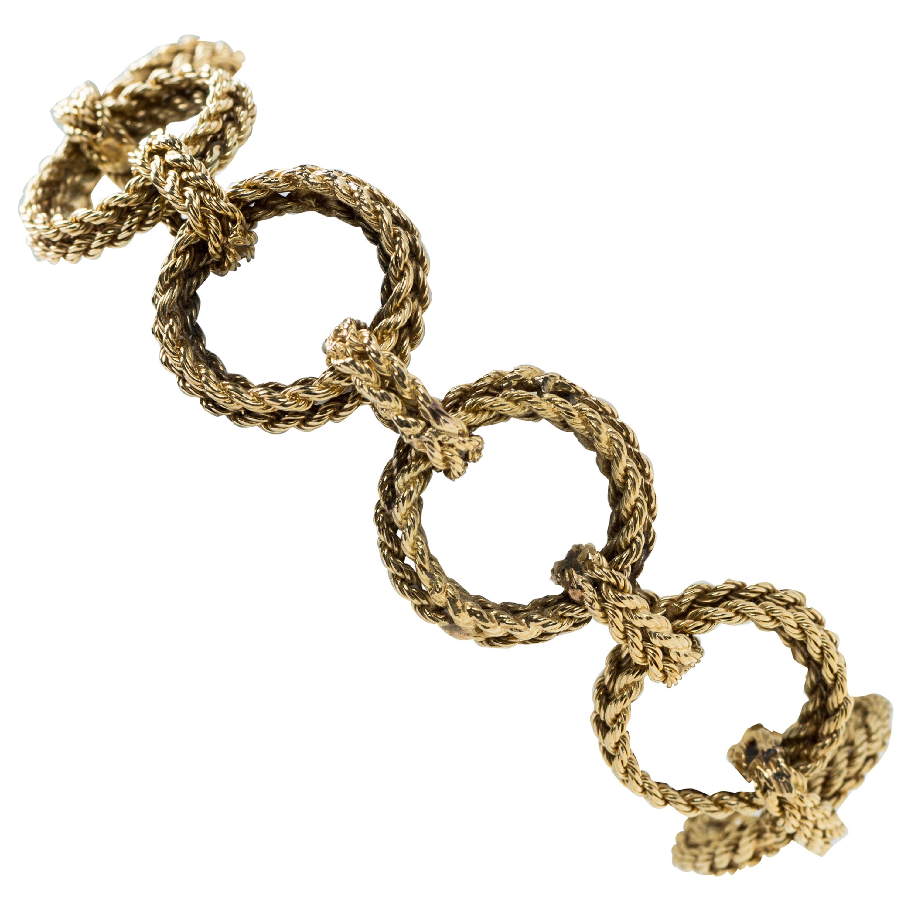  Hermes 18 Karat Gold Bracelet