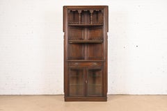 Firmato Herter Brothers Eastlake, mobile d'angolo in mogano intagliato di epoca vittoriana