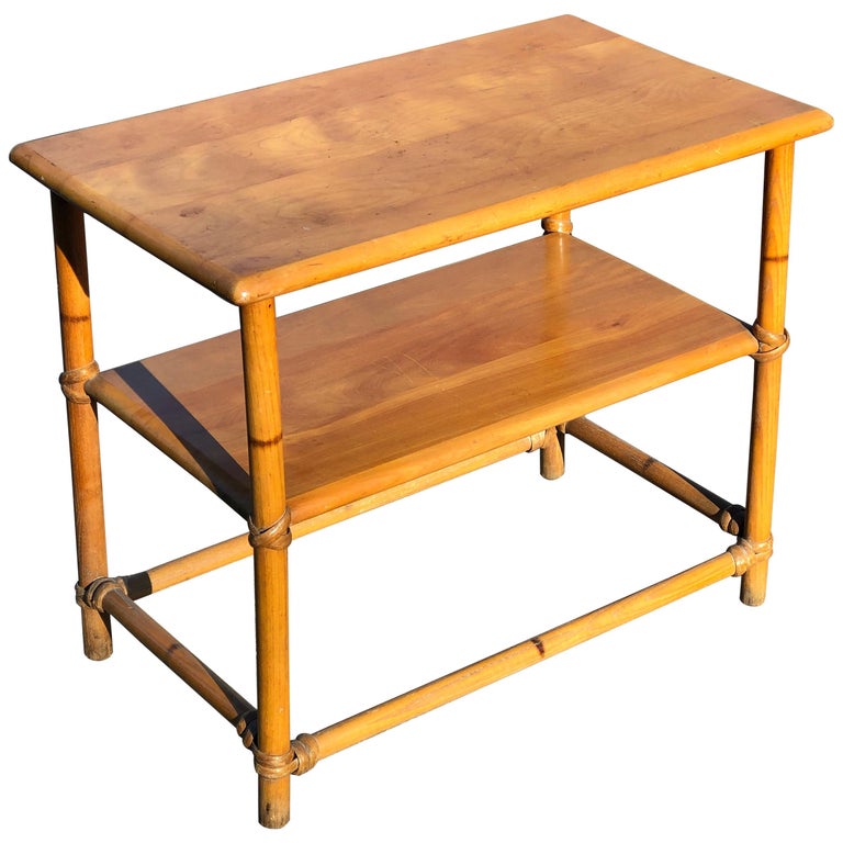 Signed Heywood Wakefield Side Table at 1stDibs