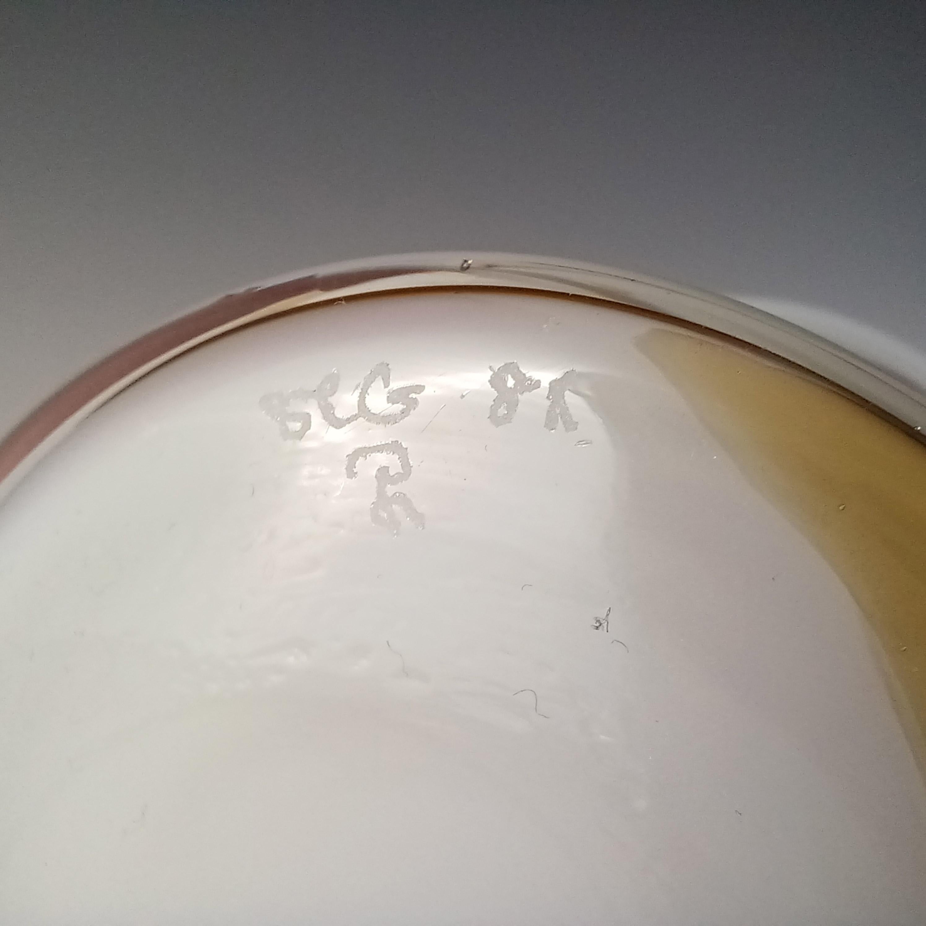 Mid-Century moderno Vaso in vetro scandinavo Per Lutken for Holmegaard 'Najade' firmato da Per Lutken in vendita