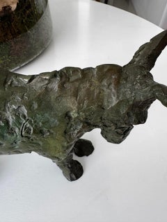 Escultura de un burro de bronce firmada por Ilana Goor