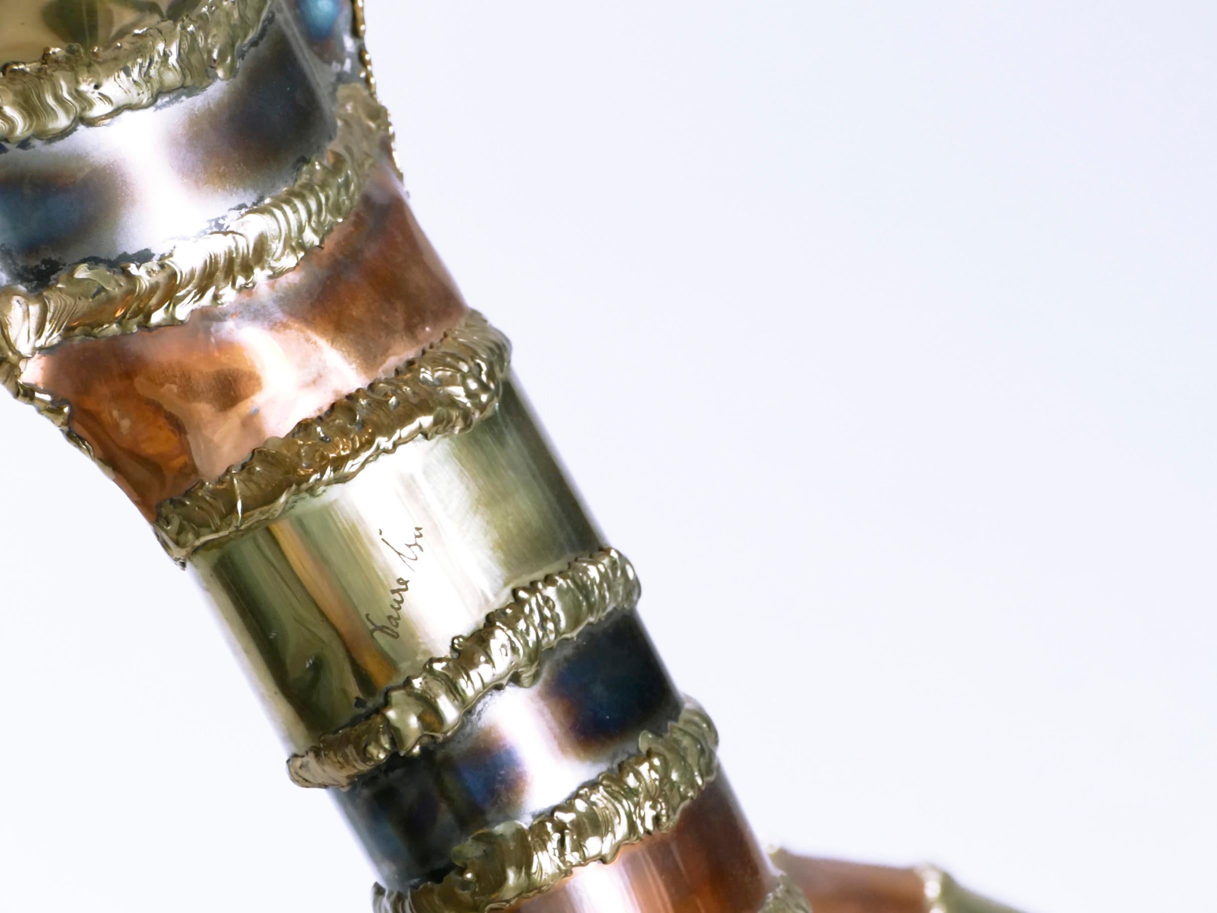 Lampadaire de sculpture cobra signé Isabelle Faure, années 1970 4