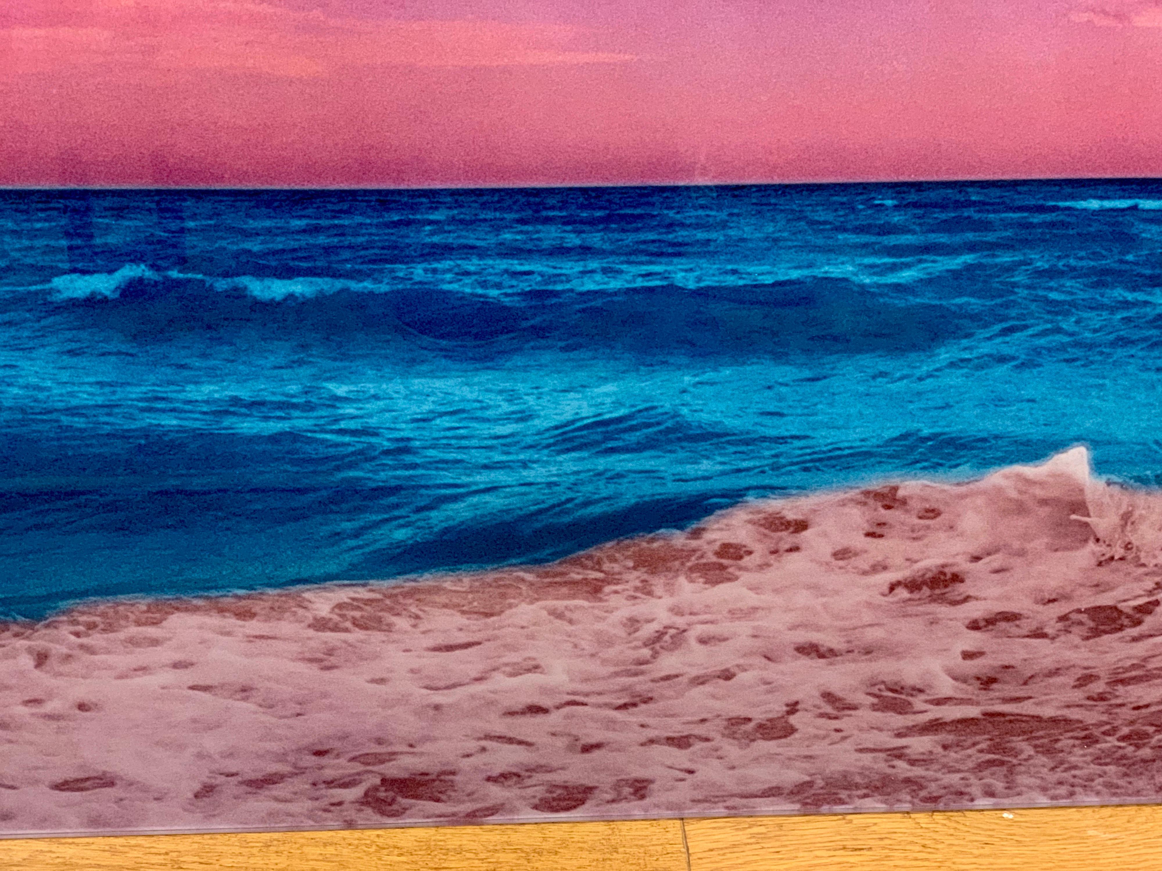 Signed Isack Kousnsky Extra Large Photo on Vibrachrome Titled Panoramic Ocean 4