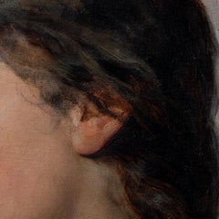 Peinture de portrait italienne signée par Edoardo Dalbono