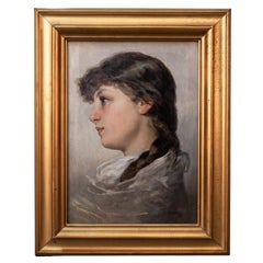 Italienisches Porträtgemälde von Edoardo Dalbono, signiert