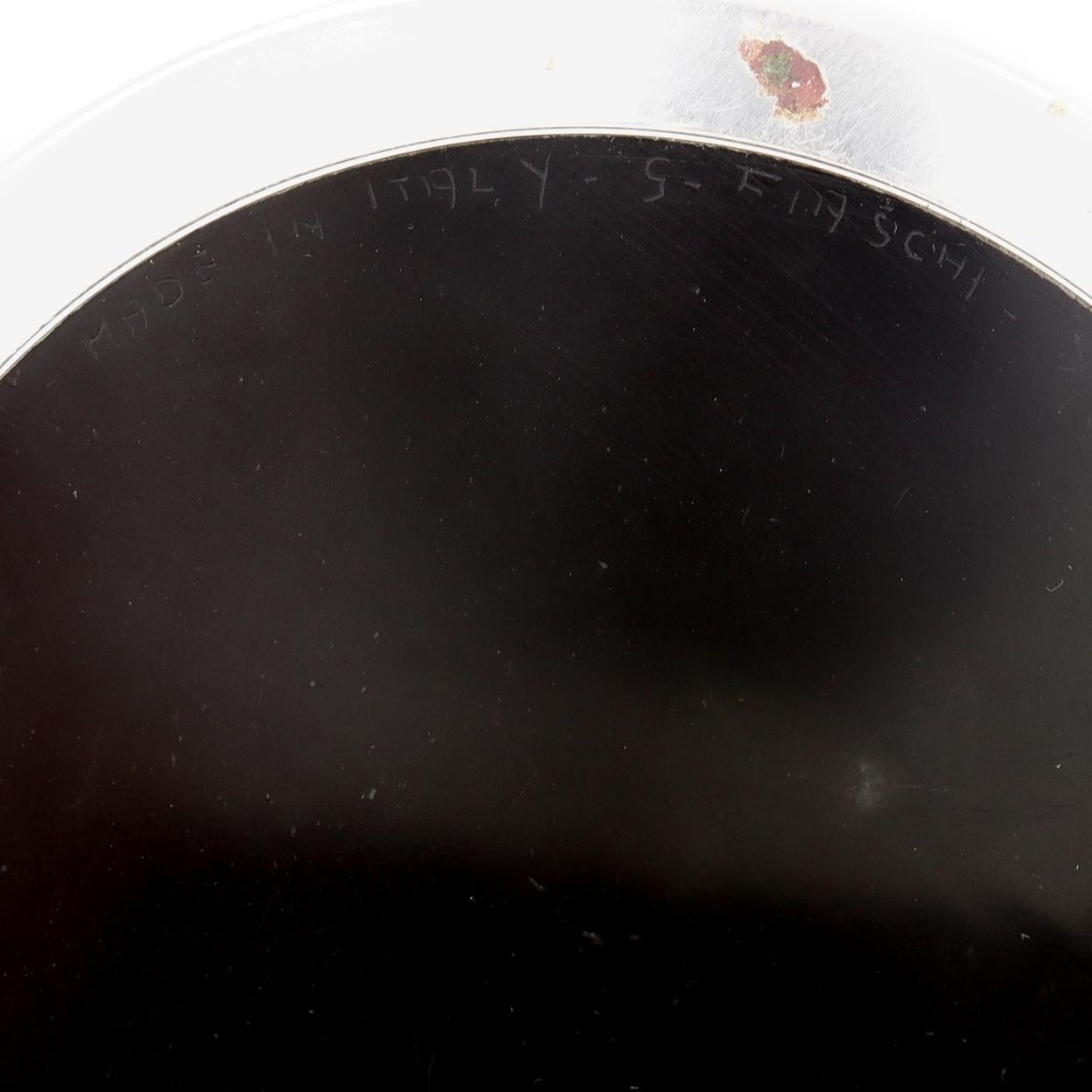Pisapapeles italiano de Pietra Dura con flor y montura de plata firmado por G. Fiaschi en venta 3