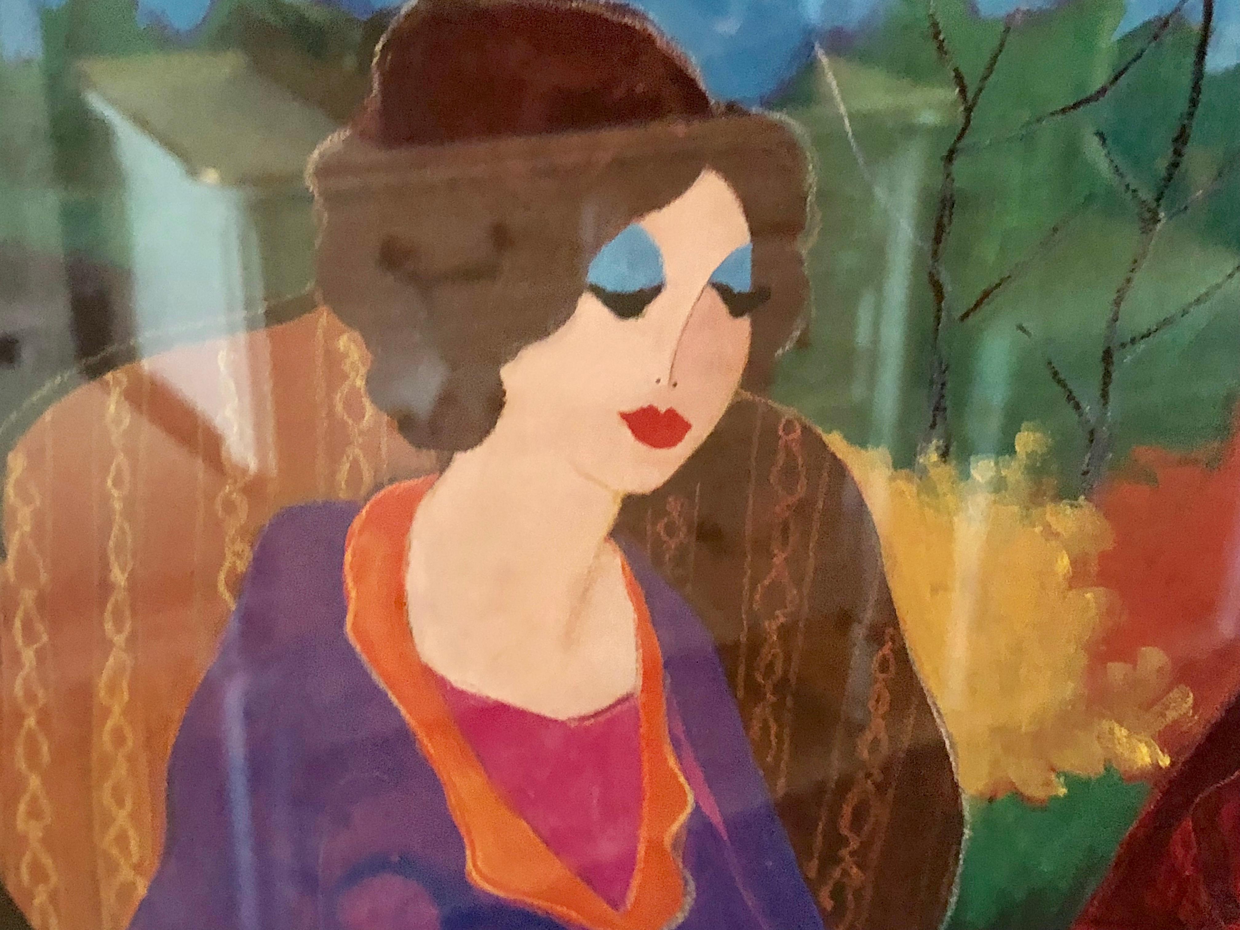 itzchak tarkay morning social seriolithograph