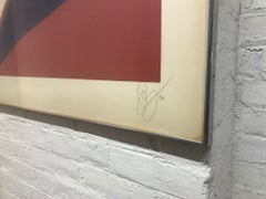 Signierter Jack Youngerman Siebdruck mit dem Titel Frieden