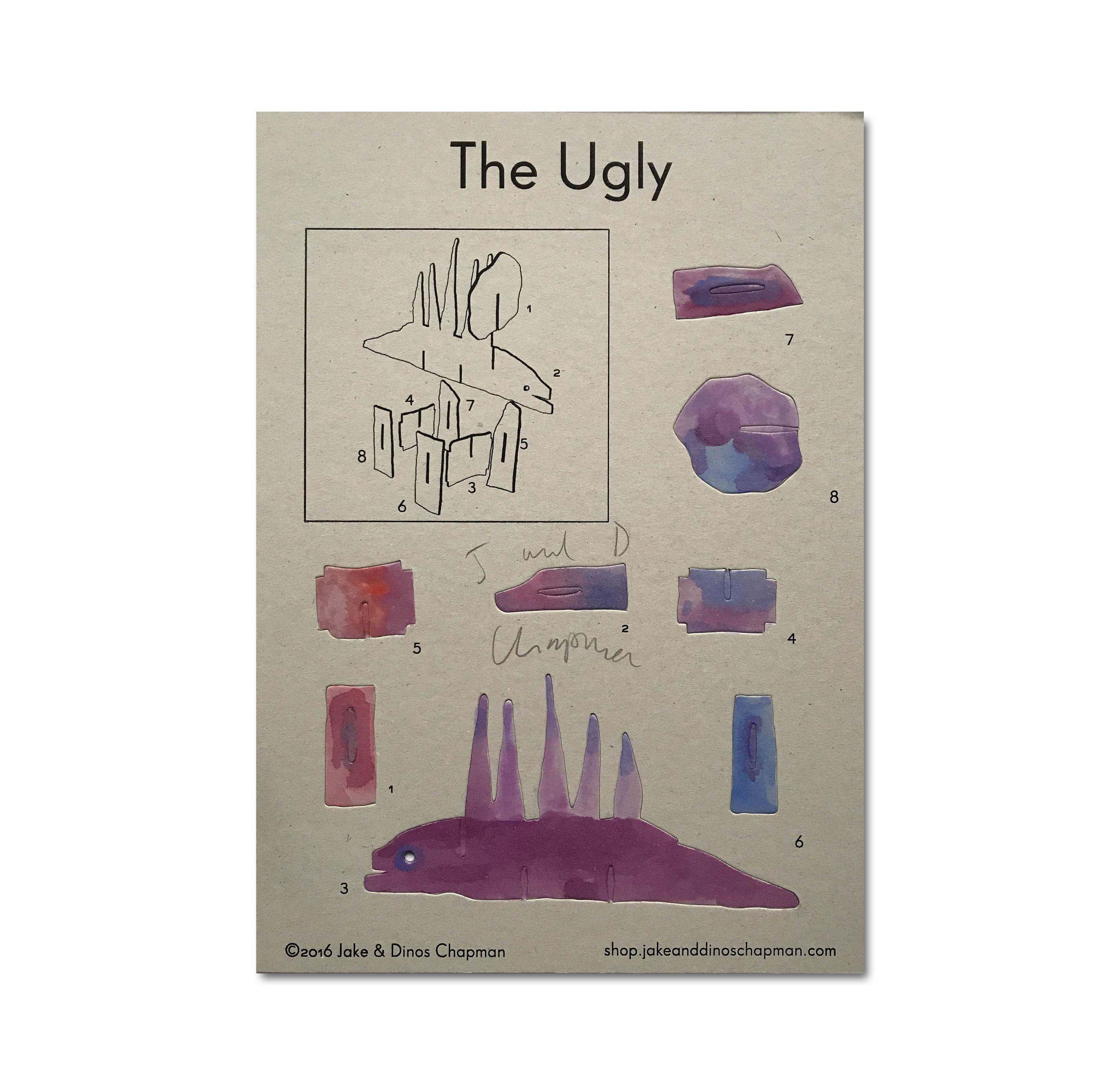 Paper Signed Jake & Dinos Chapman 'The Good, Bad and the Ugly' Dinosaurs, 2016 For Sale