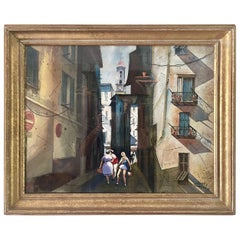 Peinture rare de James Carlin Belfast (1906-2005)