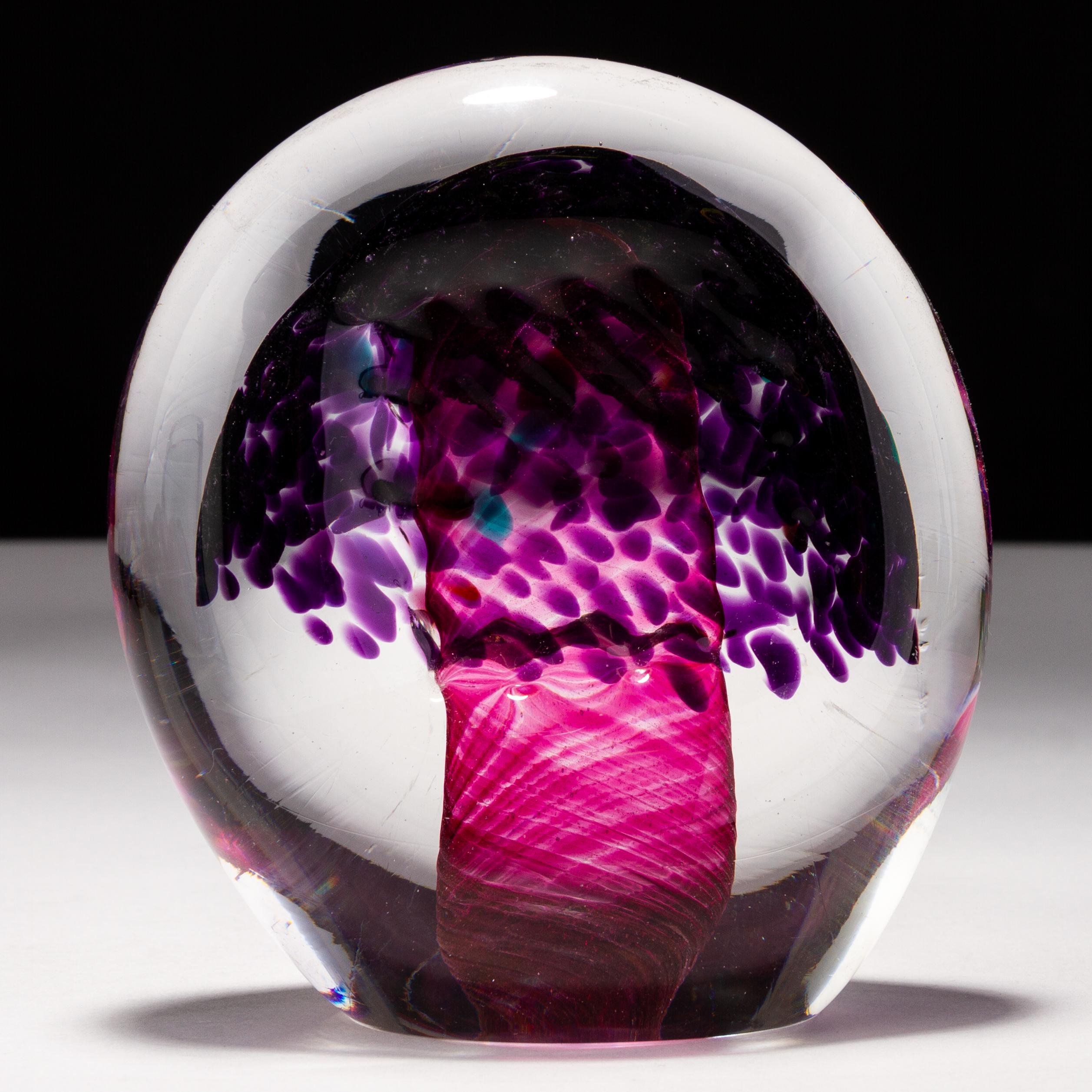 Signed Jane Charles Designer Glass Marine Jellyfish Paperweight  In Good Condition For Sale In Nottingham, GB