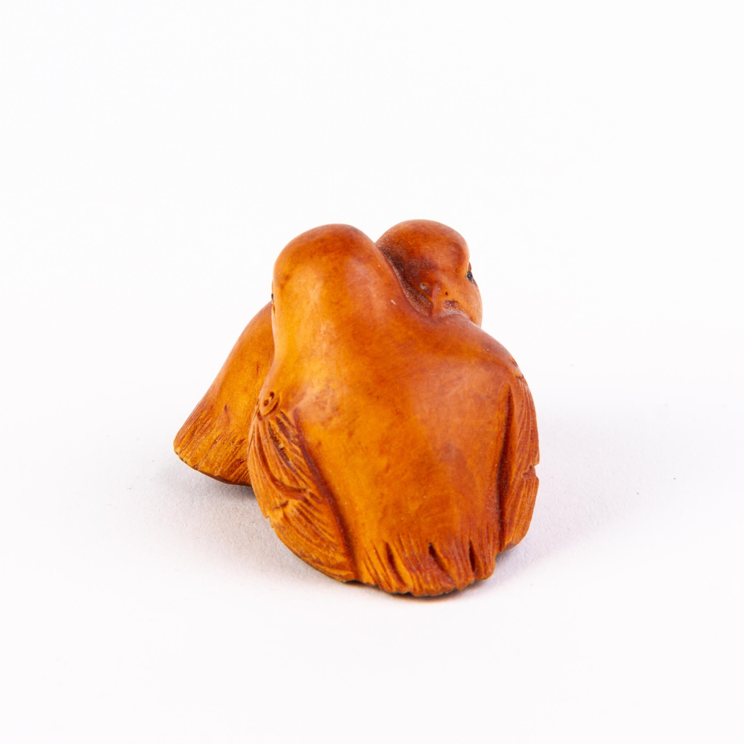 In good condition
From a private collection
Free international shipping
Signed Japanese Boxwood Netsuke Inro of Birds 