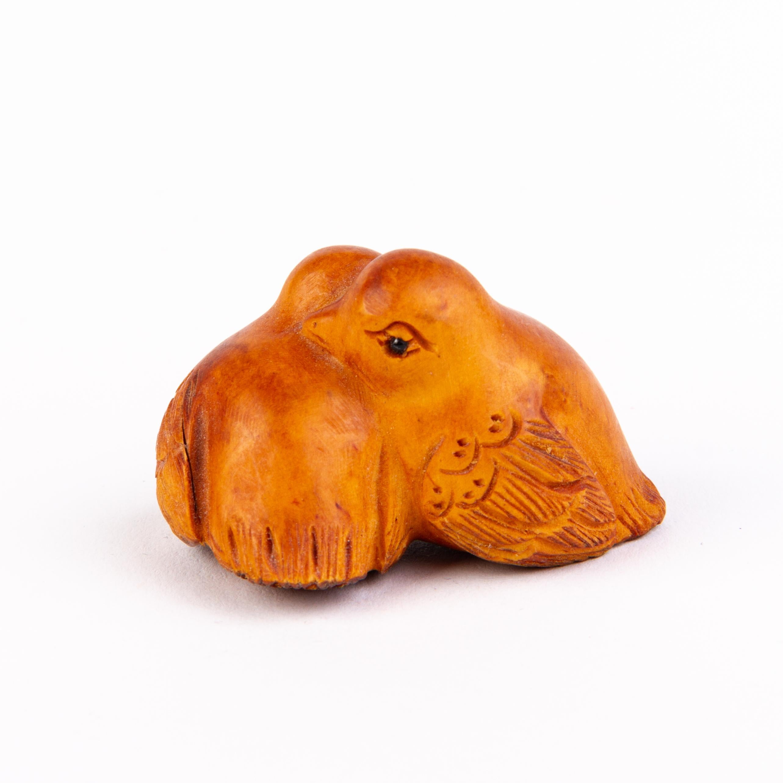 Signed Japanese Boxwood Netsuke Inro of Birds  In Good Condition For Sale In Nottingham, GB