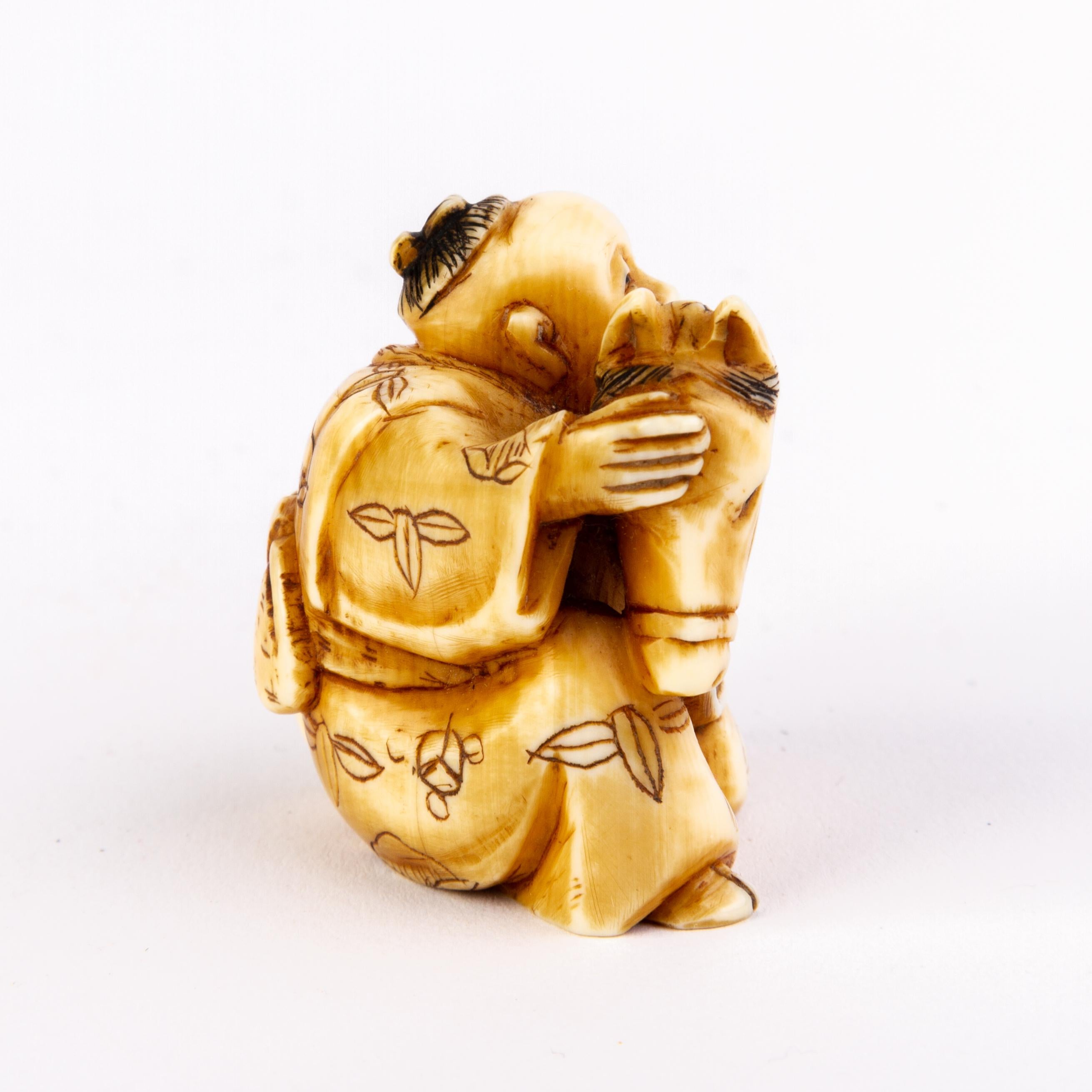 In good condition
From a private collection
Free international shipping
Signed Japanese Carved Edo Netsuke Inro 